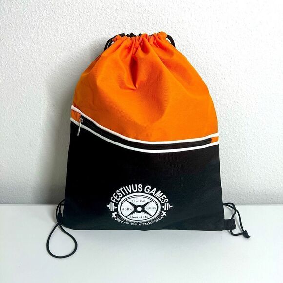 Festives Games Two-Tone Hit Sports Pack Polyester Drawstring Bags NWOT - Picture 1 of 5